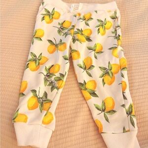 Janie and Jack Cream Jogger Pants
